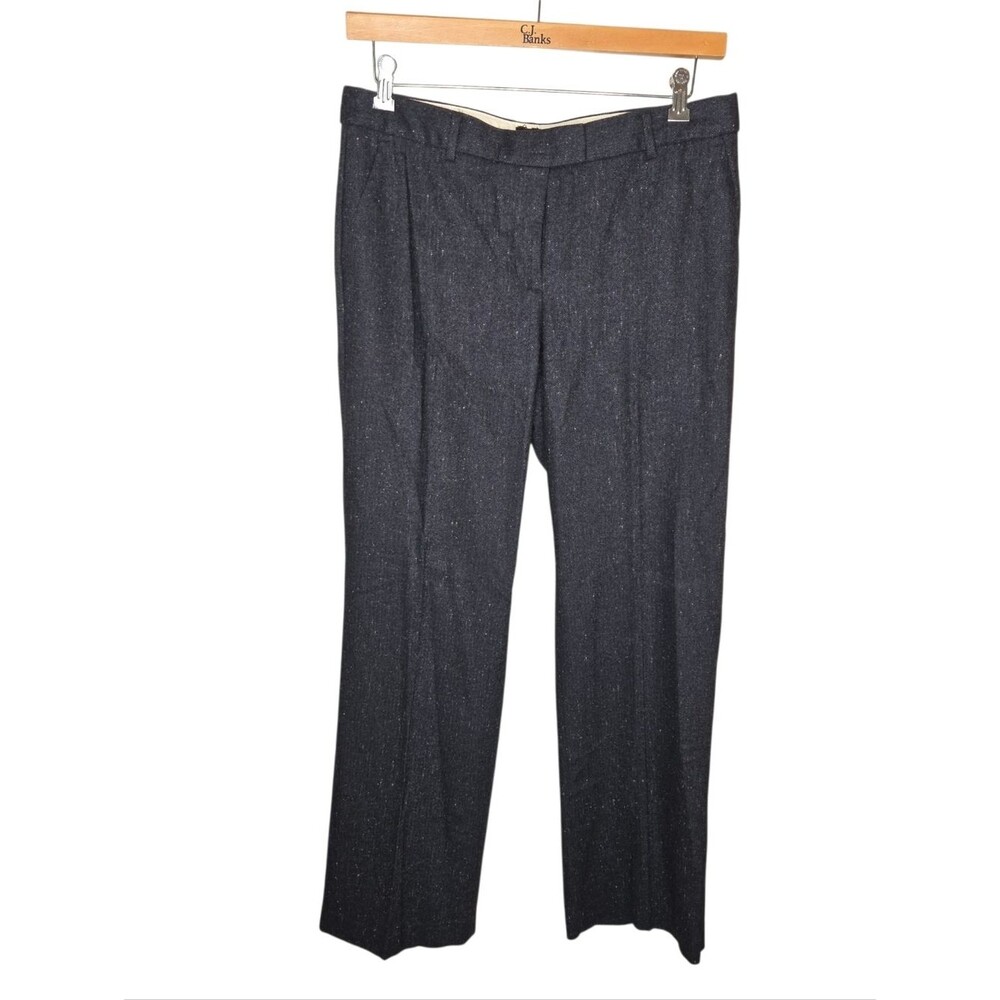 Talbots Windsor Fit Pants, Size 10, Wool Blend, Herringbone, Italian Fabric
